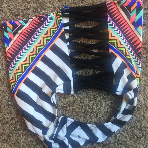 PINK Victoria’s Secret High waisted Bikini set with top sz small C cup - Picture 7 of 8